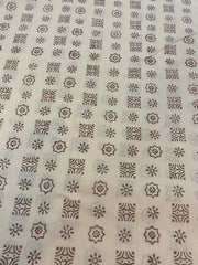 Indian Block Print, indian cotton, Hand stamped printing, by the yard, Indian Fabric, Peace Block Print Fabric, sewing and quilting fabric 3 - Rohiyaan